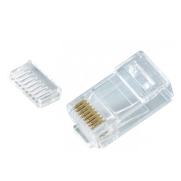 Wtyk końcówki UTP RJ45 do kabli kat.6 - 10szt