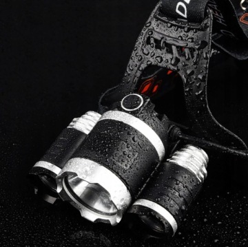 ФАРА НАЛОБНЫЙ ФОНАРЬ 3 СВЕТОДИОДНЫЙ АККУМУЛЯТОР USB СИЛЬНЫЙ СВЕТ