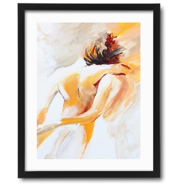 Plakat PARA W OBJĘCIACH w ramie (43x53)