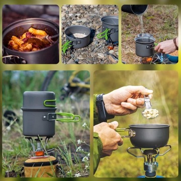 ТУРИСТИЧЕСКИЙ ВОЕННЫЙ Разведчик МЕНАЖ ГОРШОК ЖАРОЧНАЯ ЧАША + СТОЛОВЫЕ ПРИБОРЫ