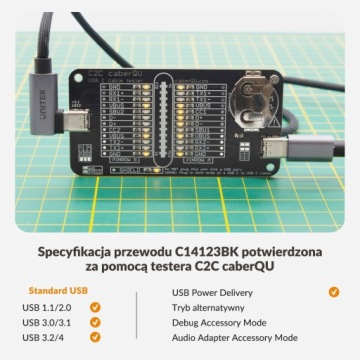 Кабель Unitek USB-C под углом 90° PD100W 5м