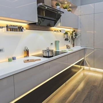 Светодиодная лента COB 12В 10Вт 1 метр НЕОНовая светодиодная линия Теплая энергосберегающая