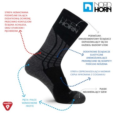 НОСКИ NORDHORN TREKKKING PRIMALOFT 35-37