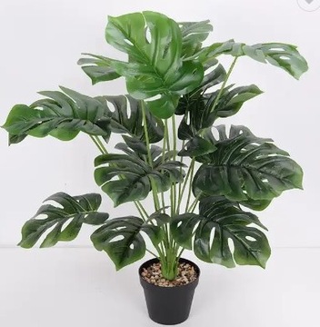 ИСКУССТВЕННЫЕ ЦВЕТЫ ЛИСТЬЯ МОНСТЕРА БУКЕТ МОНСТЕРА