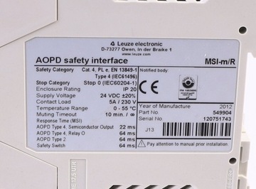 LEUZE MSI-M/R 549904 ! НОВЫЙ!