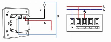 Выключатель 1 цепи черный TUYA ZigBee серии KT