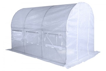TUNEL FOLIOWY OGRODOWY 7m2 SZKLARNIA 2x3,5m biały