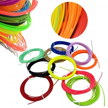 WKŁADY DO DŁUGOPISU 3D FILAMENT 50M 10 KOLORÓW