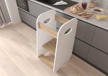 KITCHEN HELPER / Помощник на кухонной платформе / ЧЕРНЫЙ золотистый дуб, регулируемый
