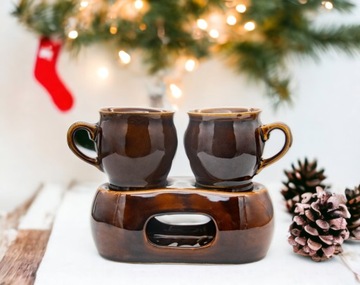 ПОДАРОЧНЫЙ НАБОР КЕРАМИЧЕСКИЕ КРУЖКИ ДЛЯ ГЛИНТВЕЙНА + СПЕЦИИ