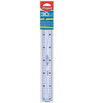 Linijka Maped Geometric z uchywtem 30cm transparentna przezroczysta x 20