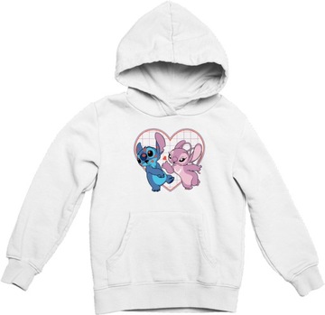 Bluza Z Kapturem Biała Lilo and Stich 5 XL