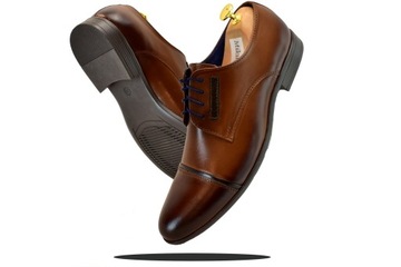 BUTY DO GARNITURU WIZYTOWE SKÓRZANE ELEGANCKIE 46