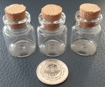 Стеклянные бутылки с пробками, набор 50 шт.