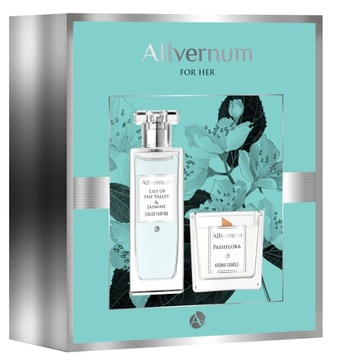 ALLVE ZEST ŚW Edt Lilly & Jaśmin + Świeca Passiflo