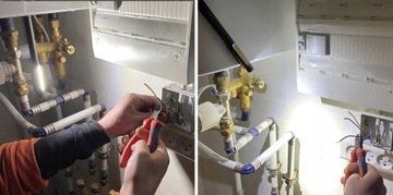 Latarka inspekcyjna warsztatowa mechanika COB LED laser UV latarka USB