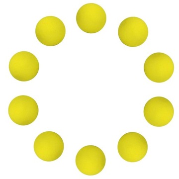 10 sztuk piankowych piłek golfowych eva do użytku w pomieszczeniach żółtych