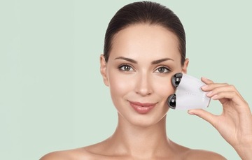 Водонепроницаемый микротоковый лифтинг-массажер для лица Geske 6 в 1 с приложением