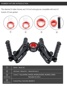 СТАБИЛЬНЫЙ КРОНШТЕЙН КАМЕРЫ ДЛЯ DJI RS 3/MINI