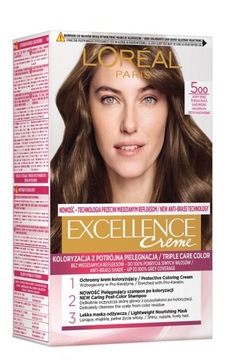 L'oreal Excellence 5oo Jasny brąz farba do włosów