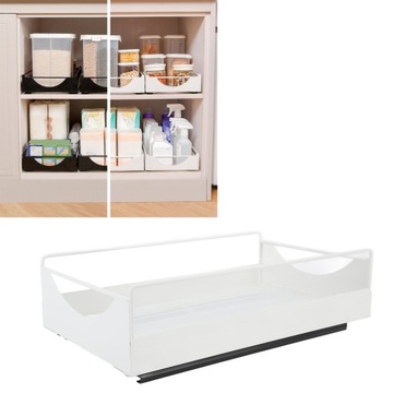 WYSUWANY METALOWY ORGANIZER DO SZAFKI 40X22X8CM