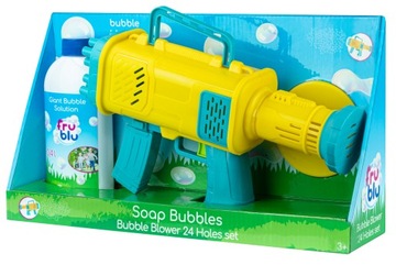 MEGA BLASTER 24 OTWORY FRU BLU + 0,4l PŁYN NIE PLAMI UBRAŃ generator baniek