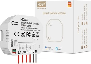 Inteligentny Moduł Przełącznik Światła MOES