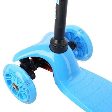 ТРЕХКОЛЕСНЫЙ ДЕТСКИЙ САМОКАТ TOBBI-TOYS БАЛАНСИРОВАНИЕ КОЛЕСА LED СИНИЙ