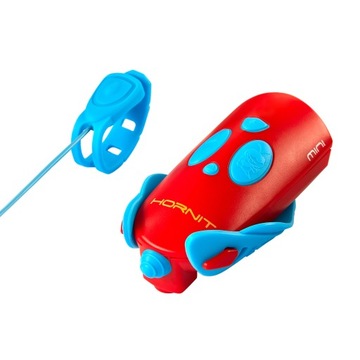 Mini HORNIT dzwonek rowerowy klakson Czerwony