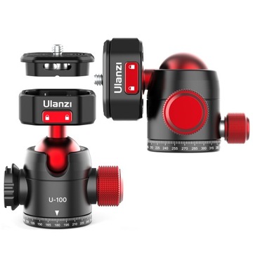 Głowica 360 Ulanzi U-100 na aparat mikrofon VLOG