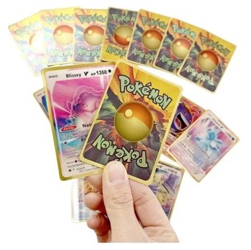 KARTY POKEMON KOLOROWE 3D TRÓJWYMIAROWE POKEMON 55 SZTUK