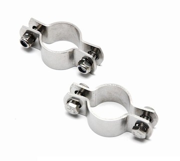 G1 OBEJMA RURY DWUCZĘŚCIOWA NIERDZEWNA DN65 FI 70,0 mm UCHWYT INOX GŁADKA