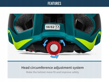 Kask rowerowy rower górski w jednym kawałku