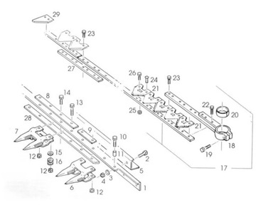 1127001 Головка косы