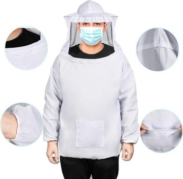 КОСТЮМ ПЧЕЛОВОДСТВА С ШАПКОЙ И ВУАЛЬЮ ЗАЩИТА ОТ НАКУСОВ