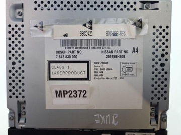 25915BH20B RÁDIO Z NAVIGACE 1.5 DCI 81 2011 NISSAN JUKE (F15)