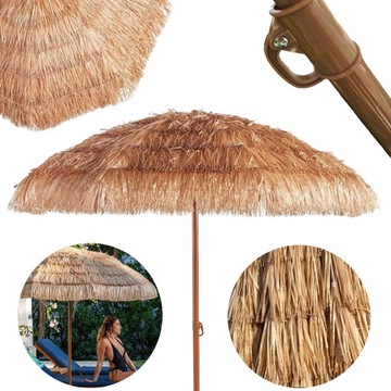 DUŻY PARASOL DO OGRODU NA PLAŻE HAWAJSKI 160 CM NA BALKON TARAS