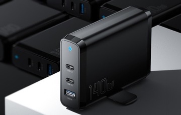 СЕТЕВОЕ ЗАРЯДНОЕ УСТРОЙСТВО ESSAGER FAST GAN ДЛЯ НОУТБУКА USB-C USB PD3.0 QC4.0 140 Вт