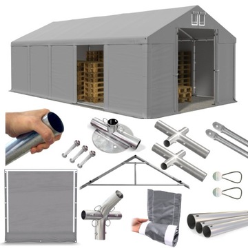 Namiot Magazynowy 5x10m Przemysłowy DAS 560 W