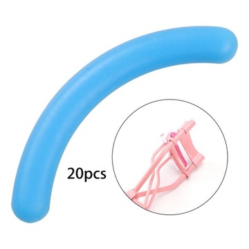 20 sztuk wkładów do zalotek Przenośna guma do standardowych lokówek, niebieska