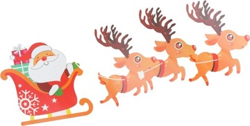 os XXL NAKLEJKI NA OKNO SZYBĘ ŚWIĄTECZNE OZDOBA ZESTAW NAKLEJEK ŚWIĘTA W5