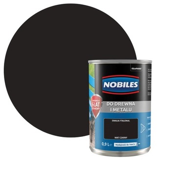 NOBILES FTALONAL Czarny Mat 0,7L FARBA OLEJNA DO DREWNA I METALU