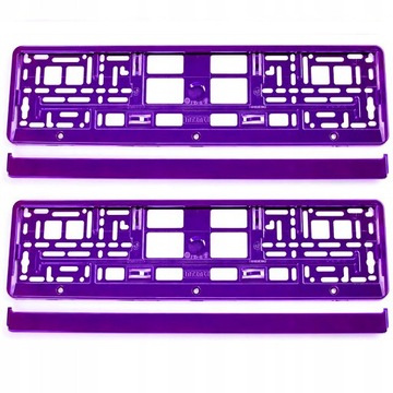 RAMKI POD TABLICE REJSTRACYJNE RAMKA REJESTRACYJNA FIOLETOWE POŁYSK UE