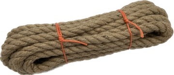 LINA JUTOWA GRUBA żeglarska LAMPA SZNUR JUTOWY NA DRAPAK 16mm - 5m