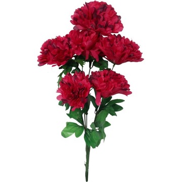 BUKIET 7 CHRYZANTEM 72CM BORDOWY Goliat KWIATY