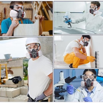 ПОЛУМАСКА, ПРОТИВ ГАЗОВАЯ, ЗАЩИТА КРАСКИ, С ФИЛЬТРОМ