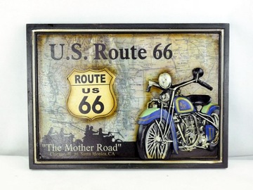 Szyld drewniany Route 66