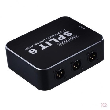 2 stereofonicznego sygnału audio XLR zbalansowany