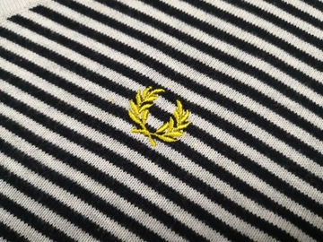 FRED PERRY MĘSKI ROZPINANY SWETER BAWEŁNIANY L PREMIUM