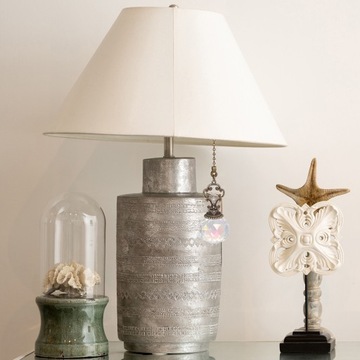 Вентилятор Подвесной светильник Цепочка Хрустальный шар-призма 2 шт.